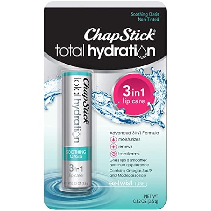 chapstick TOTAL HYDRATION 3-IN-1 LIP CARE SOOTHING OASIS 0.12 OZ (PACK OF 3) - Image 2